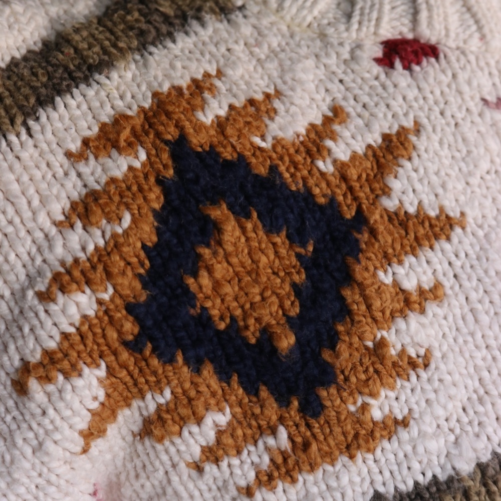 L.L. Bean Multicolor Patterned Crew Neck Sweater - image 4